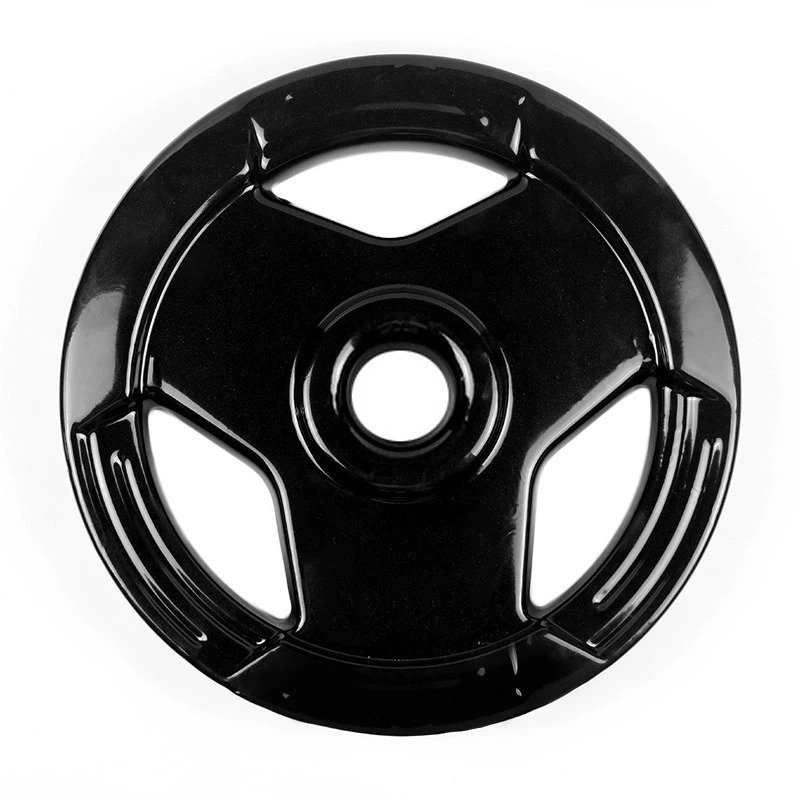 Anilha Sport Emborrachada Olímpica — PVC plastisol, 3 alças, furo 51mm IWF