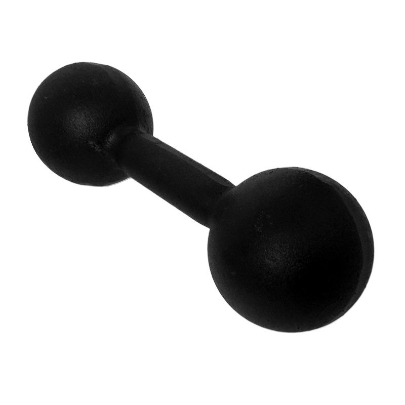 Halter Bola Pintado — ferro fundido monobloco, design esférico, 1 a 10kg
