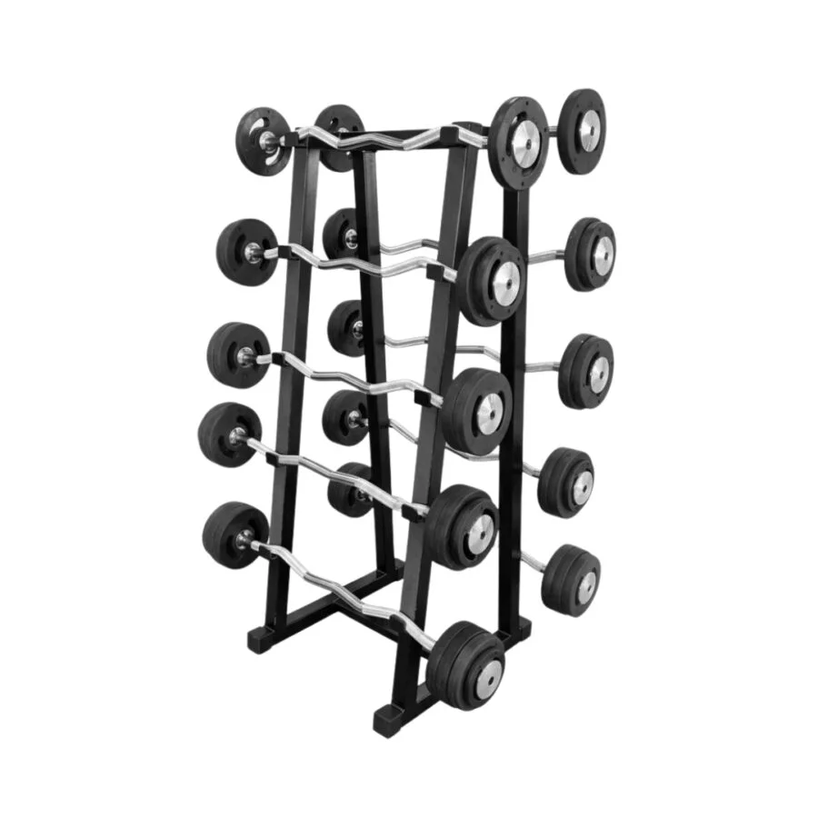 Kit Barras Montadas Anilhas Injetadas 12–30kg